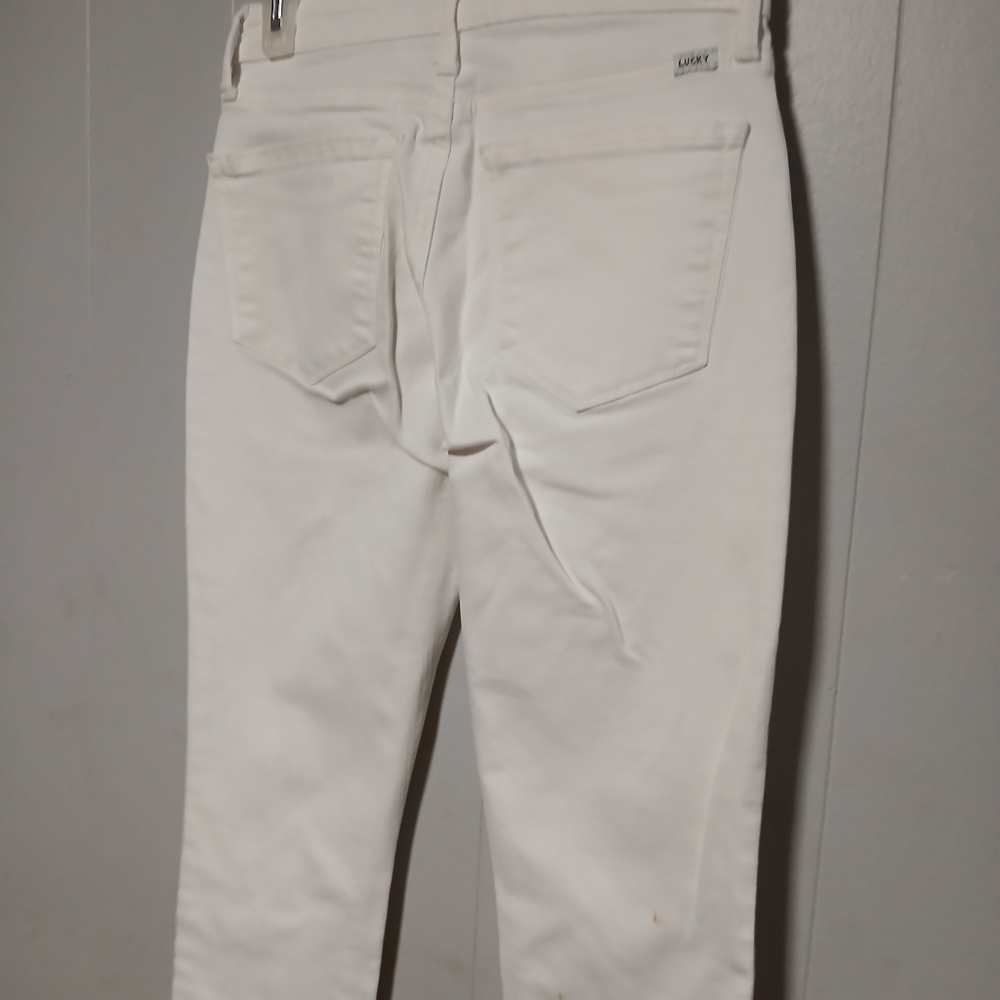 Lucky brand Ava skinny low rise white jeans 26X25 - Picture 5 of 16